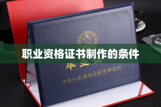 中西职业资格证书制作的条件